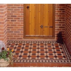Warwick with Keats victorian floor tile design