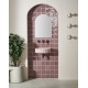 Manoir Deco Tayberry W.2817VTA ceramic 129x129mm The Winchester Tile Company