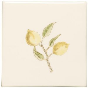 Winchester Lemon Sprig Single Decorated Tile 127 x 127 mm W.HP1534