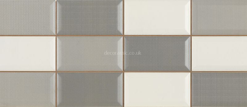 Ceramic Open Mosaic Ash 187094 25x60 cm by Dekostock