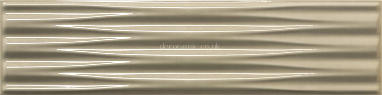 Ceramic Loop Toffee Glossy 187267 10x40 cm by Dekostock