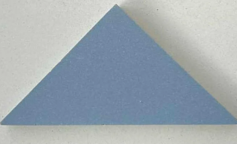 Blue triangle 6616V 149x106x106mm Victorian Floor Tile Plain Colour