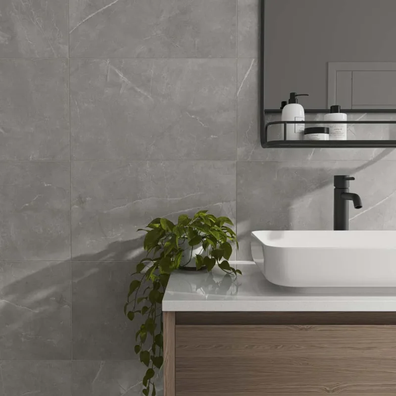 Elbert gris matt ceramic 333x550mm wall indoor tile p12812 Verona
