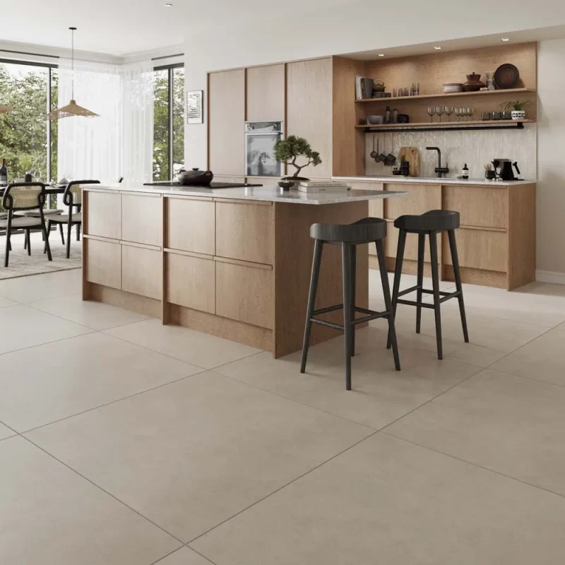 Hartford greige matt porcelain 1000x1000mm wall floor indoor tile p12911 Verona