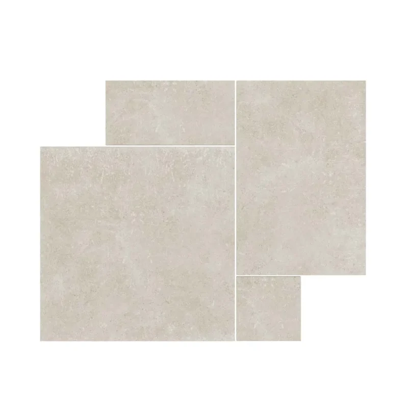 Luciana chalk matt glazed porcelain modular opus pack 1 42m2 wall floor indoor 1418x1000mm tile p12646 Verona