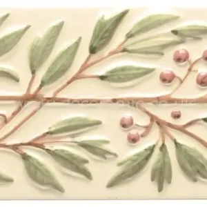 Winchester Leaf & Berry Decorated Tile 215 x 76 mm W.HP1235