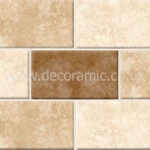 BCT01560 Rapolano Faux Mosaic Gloss 248mm x 498mm