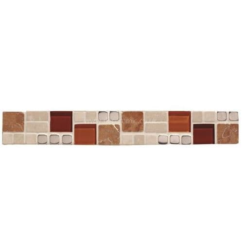 Original Style Mosaics Madalena Polished Border 340x47mm EW-MDLPB mosaic tile