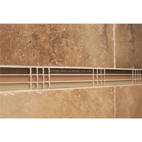 Original Style Espirita Santo frosted glass tile GW-ESPHBBF 200x50mm Glassworks