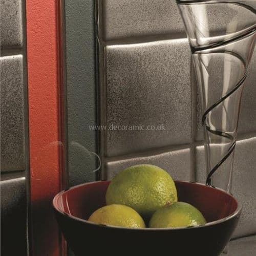 Original Style Hermes clear glass tile GW-HRMBDR 300x35mm Glassworks