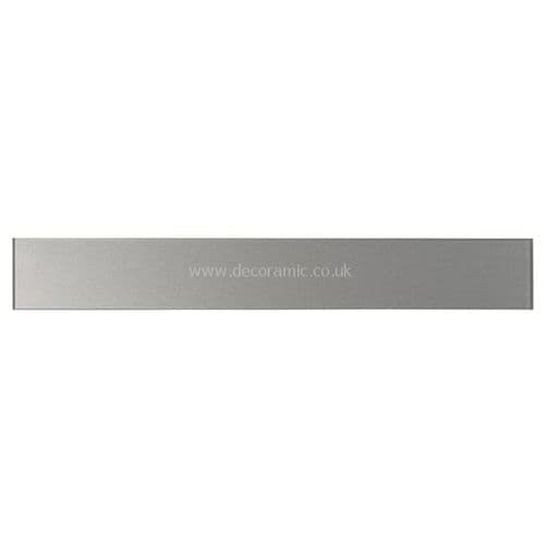 Original Style Zinc Metallic clear glass splashback GW-ZIN10014C 1000x140mm Splashbacks