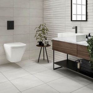 Tresco White Satin Porcelain tile Verona P10914 500x500mm