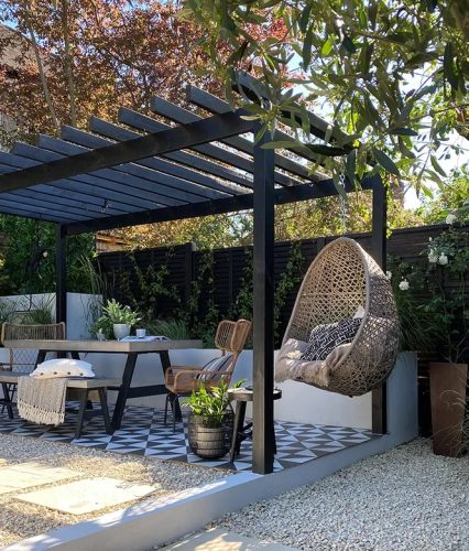 Parisian Cafe porcelain tri black