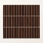 Bamboo Porcelain Caramel Mosaic Single Sheet 29.5 x 28.4cm