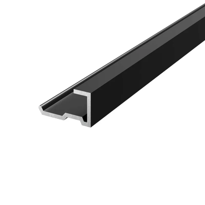 Aqua Wall End SPC panel trim (black)