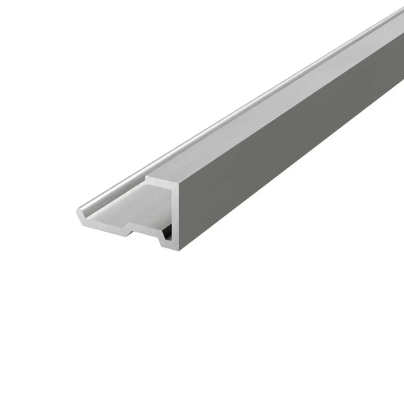 Aqua Wall End SPC panel trim (chrome)