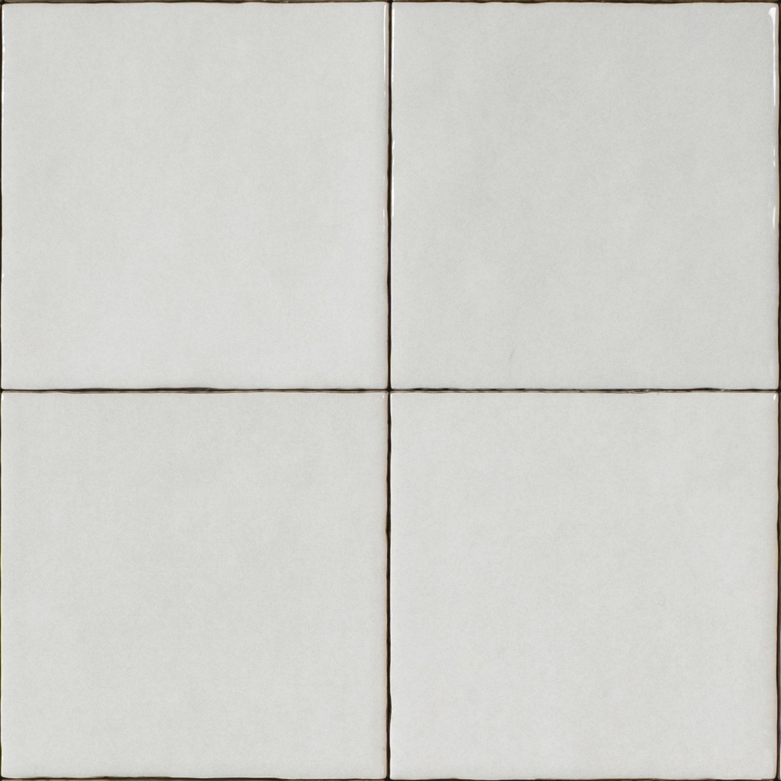 Casablanca white zellige square tile shown as a set of 4