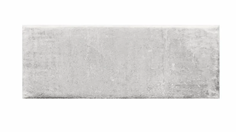 Cottage grey matt 7.5x20cm brick tile shown as a single tile