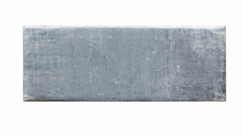 Cottage sky matt 7.5x20cm brick tile in blue shown as a single tile