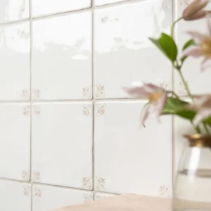 Country Delft Beatrix Taupe Decorative Ceramic Tile 130 x 130 mm