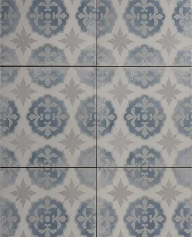 Edwardian Floral Blue Decor 7