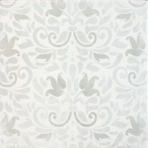 Edwardian Silver Grey Leaf Decor 19