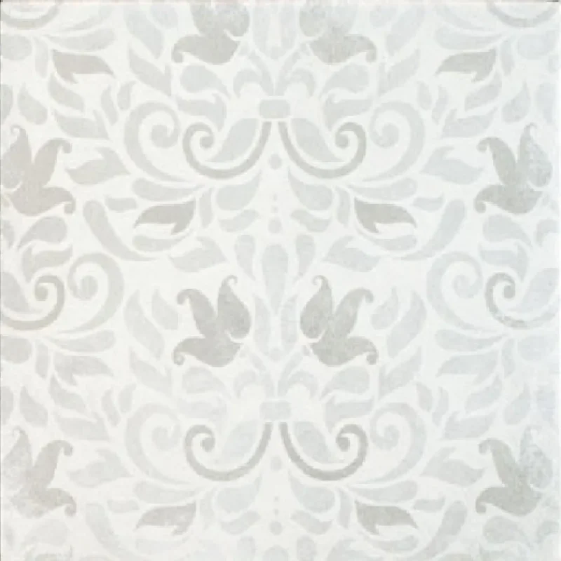 Edwardian Silver Grey Leaf Decor 19