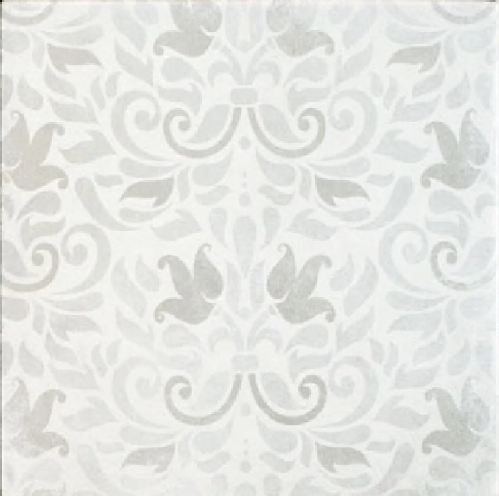 Edwardian Silver Grey Leaf Decor 19