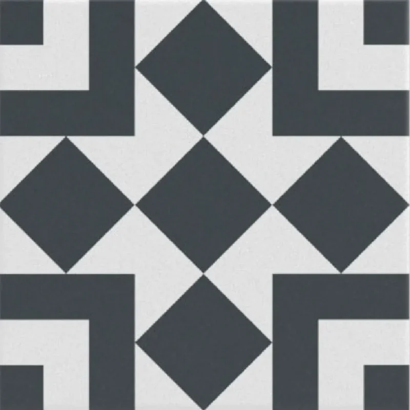 Georgian Black & White Square Decor 28