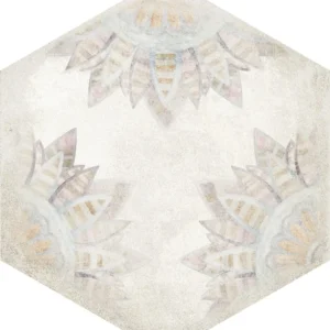 Lisbon Hexagon Flora Ochre