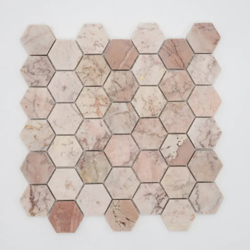 Pink Hexagon Mosaic