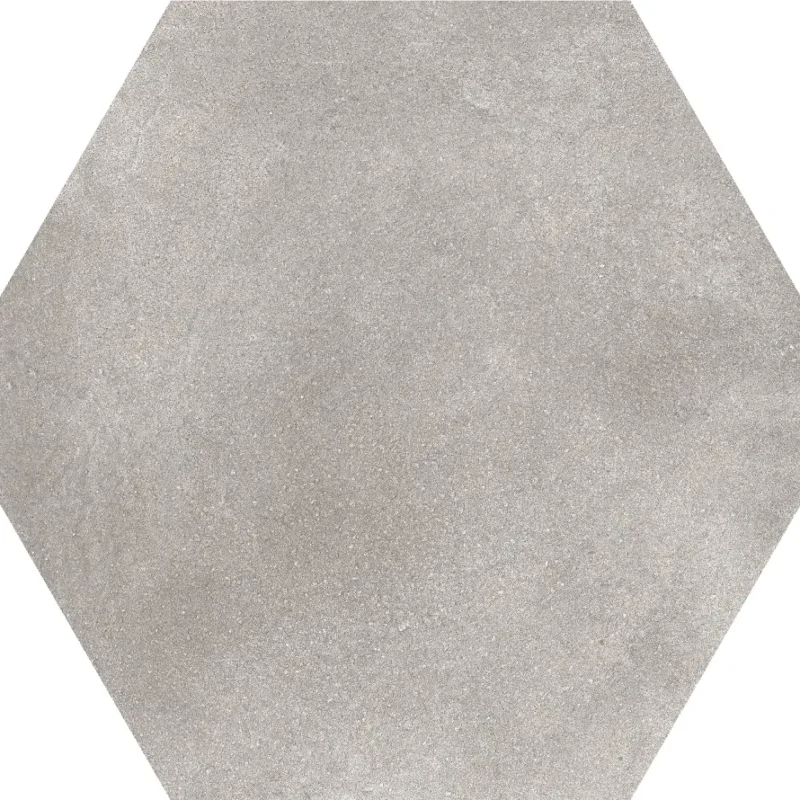 Hexagons Grey Plain