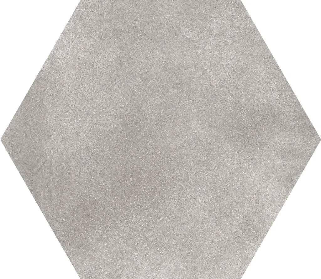 Hexagons Grey Plain