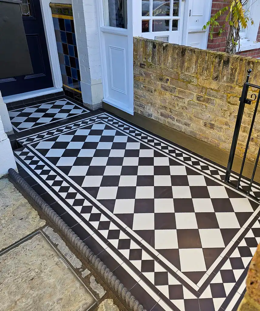 Customer outdoor porch tiles