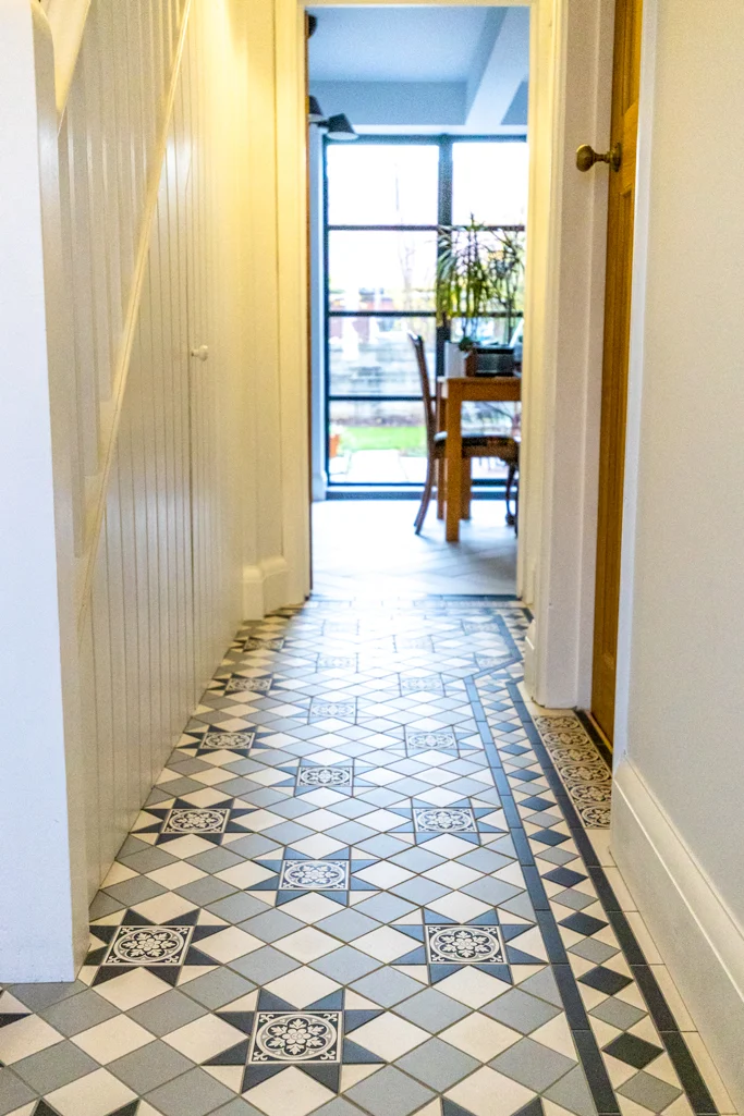 Customer victorian hallway tiles