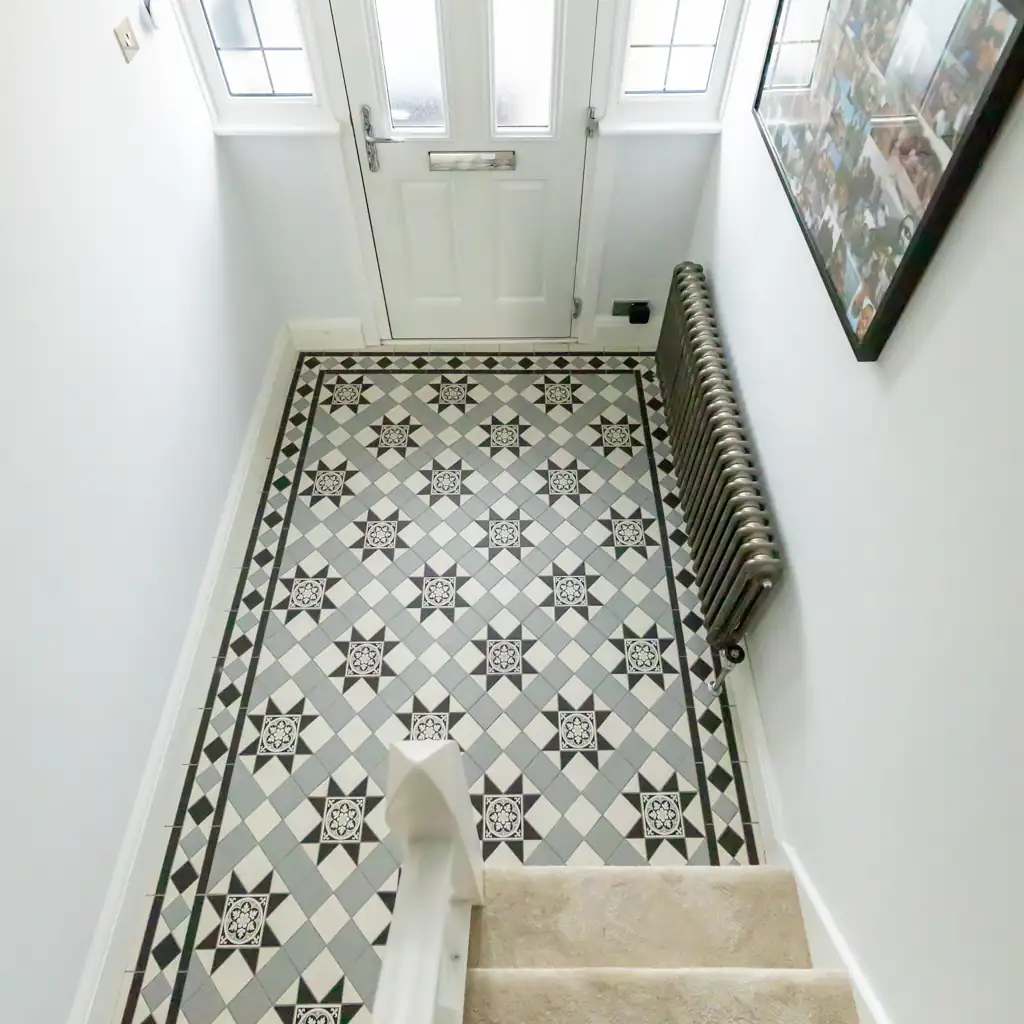 Hallway floor tiles