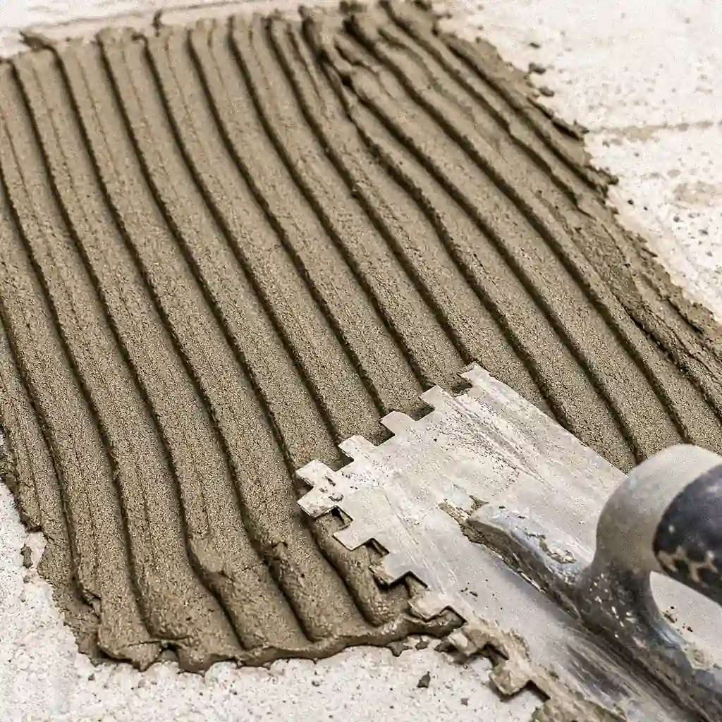 Tile adhesive installation products