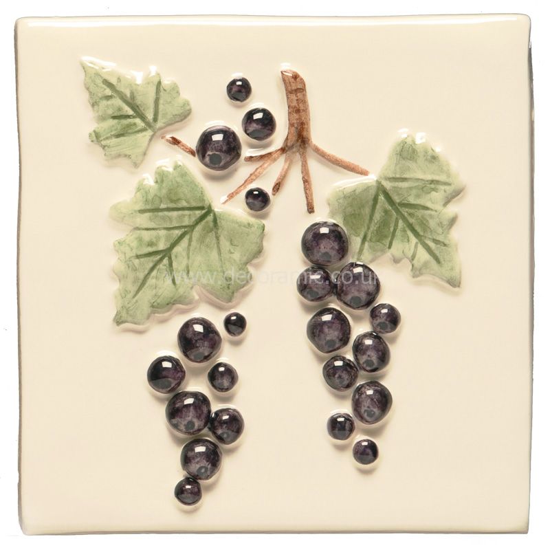 Winchester Currant Decorated Tile 105x105mm W.HP1033N Winchester Tiles