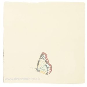 Winchester Painted Beauty Pastel on Palomino Decorated Tile 130 x 130 mm W.2701VPL