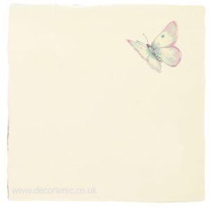 Winchester Amethyst Aurora Pastel on Palomino Decorated Tile 130 x 130 mm W.2703VPL