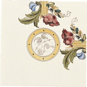 Original Style 6027B Poppy And Wheatsheaf 152 x 152mm | 6 x 6" decorative tile