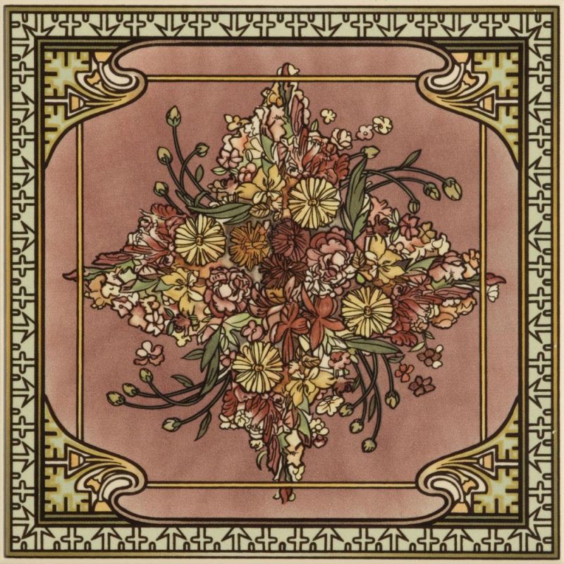 6049B Alphonse Mucha Spring 152x152mm | 6x6" decorative tile Original Style