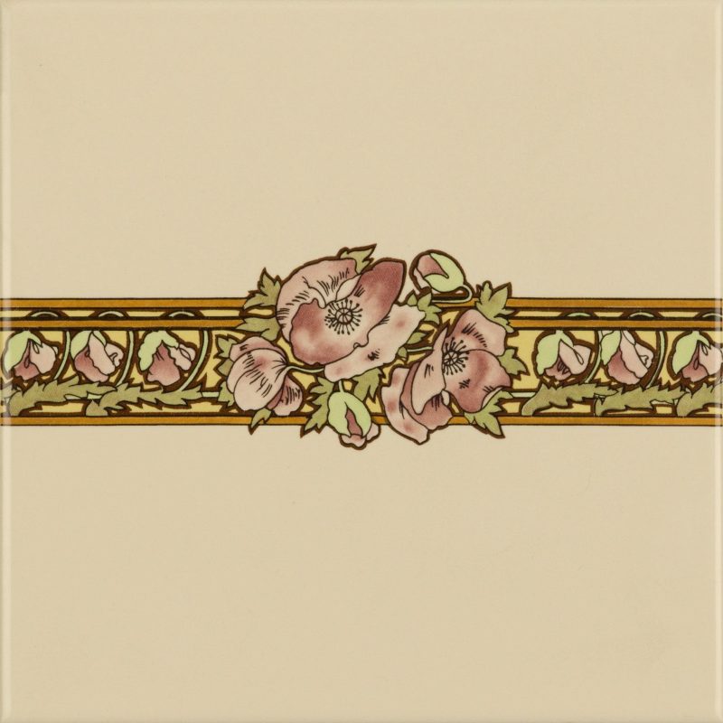 6060B Alphonse Mucha Nocturnal Slumber 152x152mm | 6x6" decorative tile Original Style