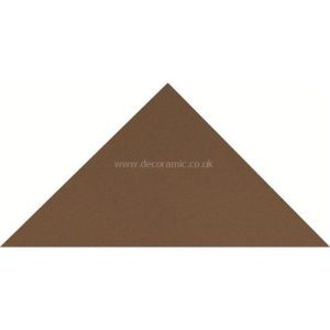 Original Style 6516V brown triangle 149 x 106 x 106 | 6 x 4 1/8 x 4 1/8" plain tile