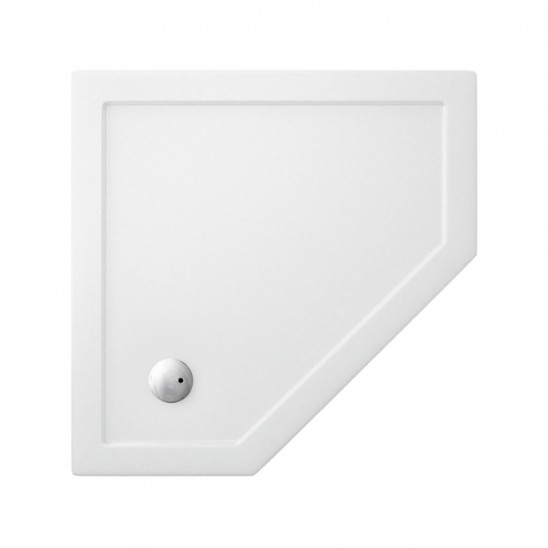 Pentagon 35mm Acrylic Shower Trays by Crosswater Bathrooms