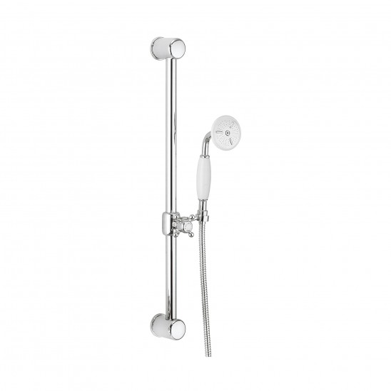 Belgravia 600mm slide rail handset & hose by Crosswater Bathrooms