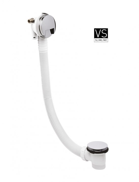 Bath filler with click clack waste by Crosswater Bathrooms