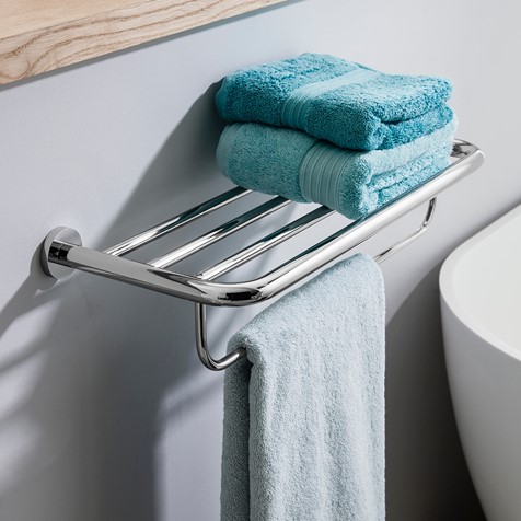 Central two tier towel rail by Crosswater Bathrooms