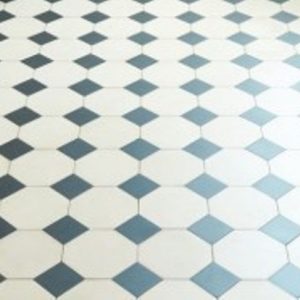 Chesterfield with Simple victorian floor tile design