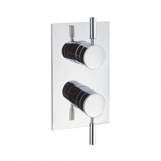 Design thermostatic shower valve with 2 way diverter by Crosswater Bathrooms